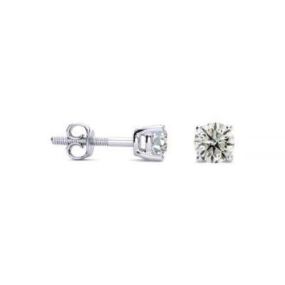 Diamond Stud Earrings | 1/3 Carat Diamond Stud Earrings In 14 Karat White Gold | SuperJeweler