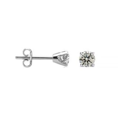 Diamond Stud Earrings | Nearly 1/4 Carat Colorless Diamond Stud Earrings | SuperJeweler.com