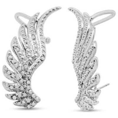 Diamond Drop Earrings | Diamond Cuff Earrings