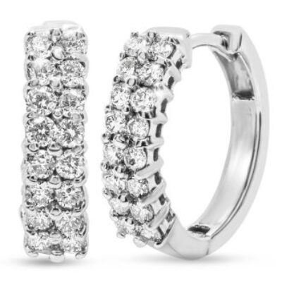 Hoop Earrings | 1/2 Carat Diamond Hoop Earrings