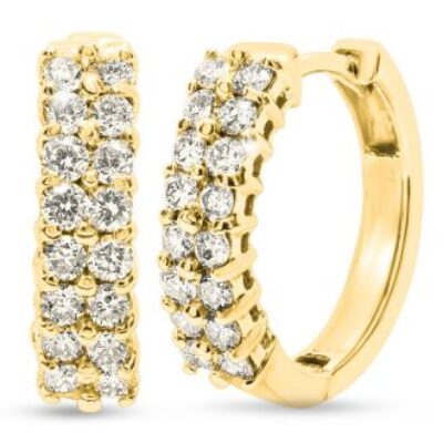 Hoop Earrings | 1/2 Carat Diamond Hoop Earrings