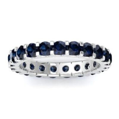 Sapphire Eternity Ring | 1 Carat Sapphire Eternity Ring Size 6