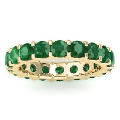 Emerald Eternity Ring | 3 Carat Emerald Eternity Ring Size 4