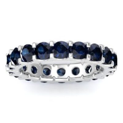 Sapphire Eternity Ring | 3 Carat Sapphire Eternity Ring Size 4