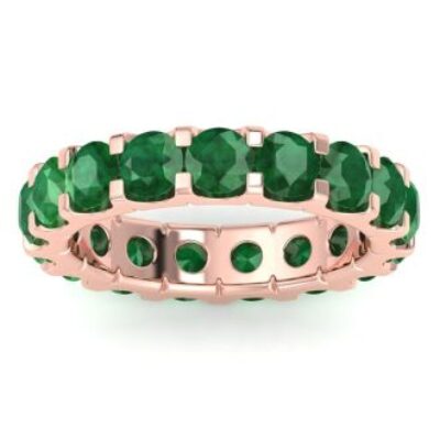 Emerald Eternity Ring | 4 Carat Emerald Eternity Ring Size 4