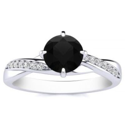 Black Diamond Rings | 1/2 Carat Black Diamond Ring