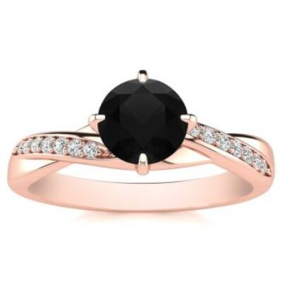 Black Diamond Rings | 1/2 Carat Black Diamond Ring