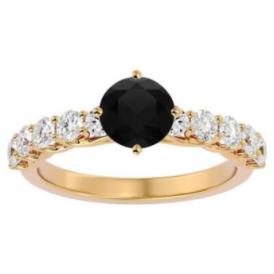 Black Diamond Rings | 1 3/4 Carat Black Diamond Ring