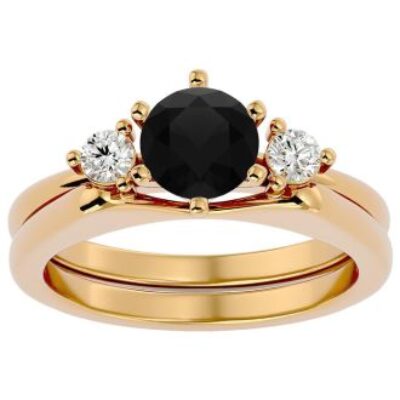 Black Diamond Rings | 1 Carat Black Diamond Solitaire Ring