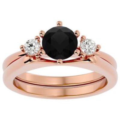 Black Diamond Rings | 1 Carat Black Diamond Solitaire Ring