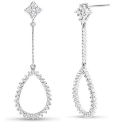 Diamond Drop Earrings | Diamond Drop Earrings In Gold