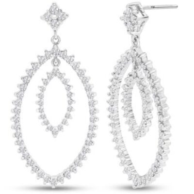 Diamond Drop Earrings | Diamond Drop Earrings In Gold