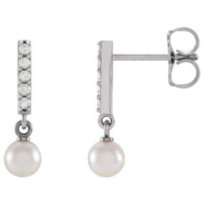 Pearl Drop Earrings | Shop SuperJeweler For A Huge Selection Of Pearl Drop Earrings