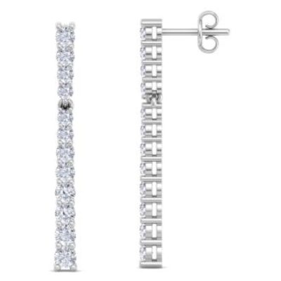 Diamond Bar Earrings | Diamond Bar Earrings In Gold