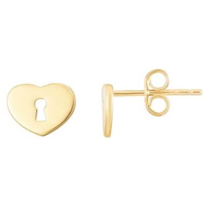 Heart Earrings | Gold Heart Earrings