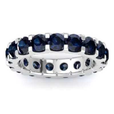 Sapphire Eternity Ring | 4 Carat Sapphire Eternity Ring Size 4