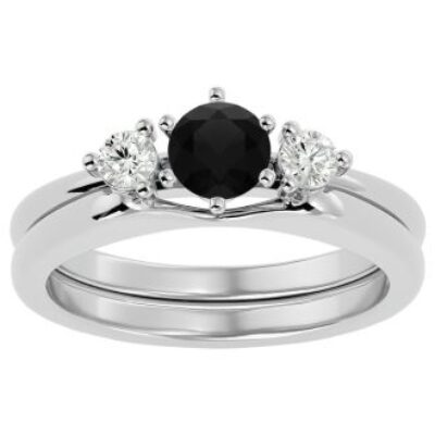 Black Diamond Rings | 1/2 Carat Black Diamond Solitaire Ring