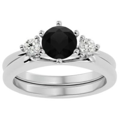 Black Diamond Rings | 1 Carat Black Diamond Solitaire Ring