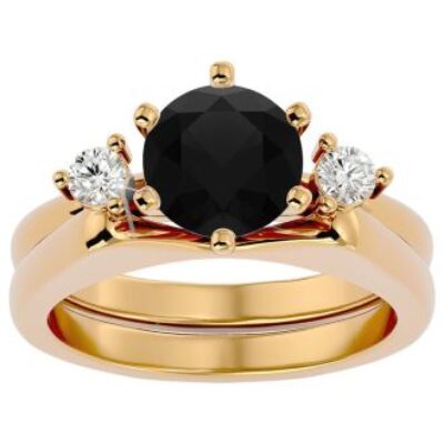 Black Diamond Rings | 2 Carat Black Diamond Solitaire Ring