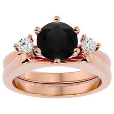 Black Diamond Rings | 2 Carat Black Diamond Solitaire Ring