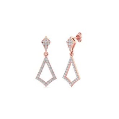 Diamond Drop Earrings | Diamond Chandelier Earrings In Gold