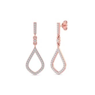 Diamond Drop Earrings | Diamond Chandelier Earrings In Gold