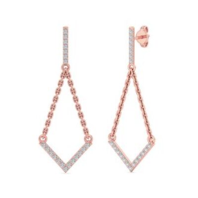 Diamond Drop Earrings | Diamond Chandelier Earrings In Gold