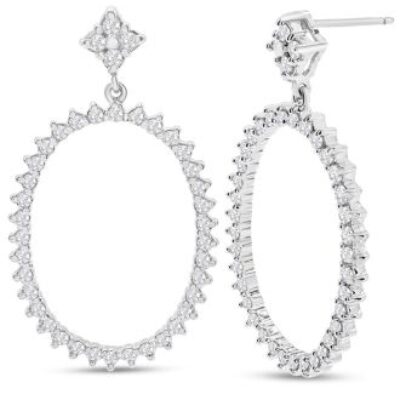 Diamond Drop Earrings | Diamond Drop Earrings In Gold