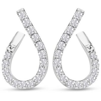 Diamond Hoop Earrings | Diamond Hoop Earrings In Gold