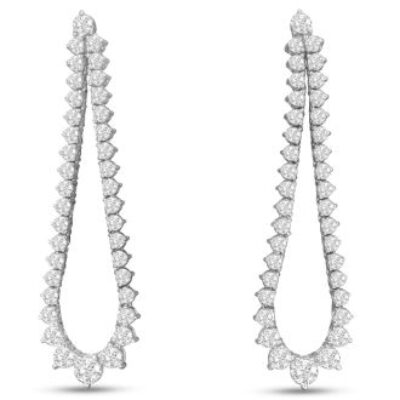 Diamond Drop Earrings | Diamond Chandelier Earrings In Gold