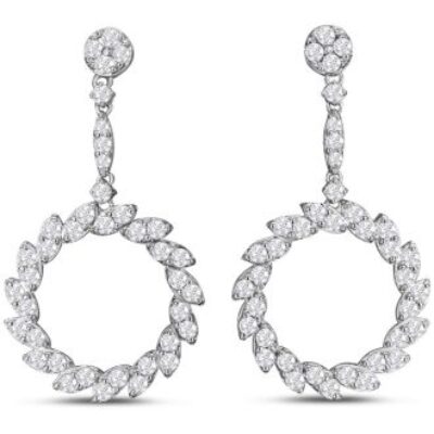 Diamond Drop Earrings | Diamond Chandelier Earrings In Gold